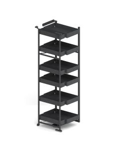 HETTICH ISEO DOUBLE SWIVELLING LARDER 1700MM  600MM WIDE ANTHRACITE
