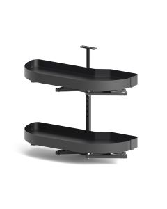 HETTICH Salso 200, corner unit swivel pull-out, all inclusive set, Anthracite