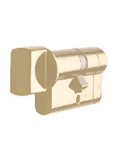 CARLISLE BRASS EUROSPEC MPX6 EURO CYLINDER AND TURN POLISHED BRASS
