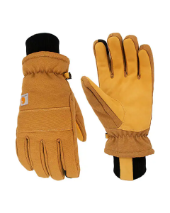 CARHARTT GL0781-M INSULATED DUCK / SYNTHETIC LEATHER GLOVES CARHARTT® BROWN LARGE