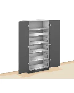 Blum Space Tower Orion Grey with Glass Fronts