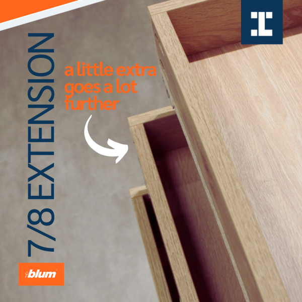 Exclusively available at Isaac Lord: New Blum 7/8 Extension Runners