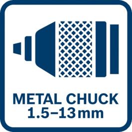  Keyless metal chuck 1.5-13 mm